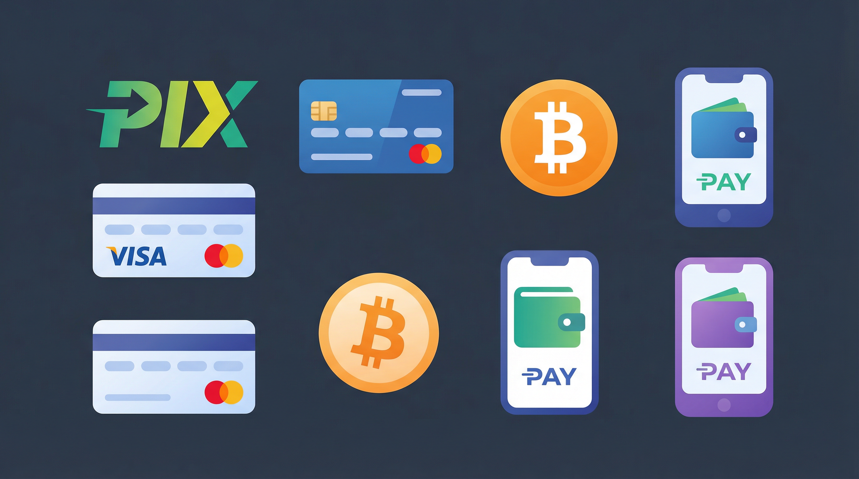 天空彩票支持的支付方式图标